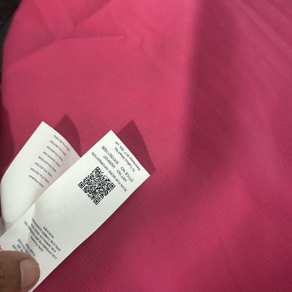 Missguided Tall PINK satin drape asymmetric strap midi dress US size 6 - Picture 7 of 8